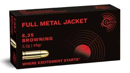 GECO 6,35 Browning Full Metal Jacket 3,2g/49gr