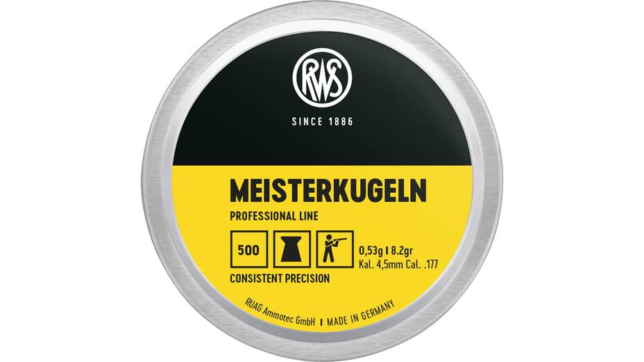 RWS Diabolo Meisterkugeln Gelb Ø 4.50mm 0.53g