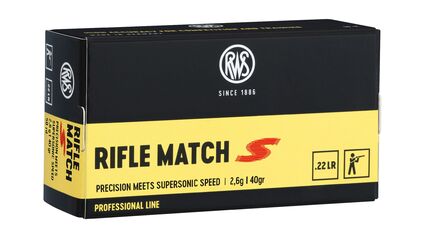 RWS Randfeuerpatrone Rifle Match S .22 Long Rifle