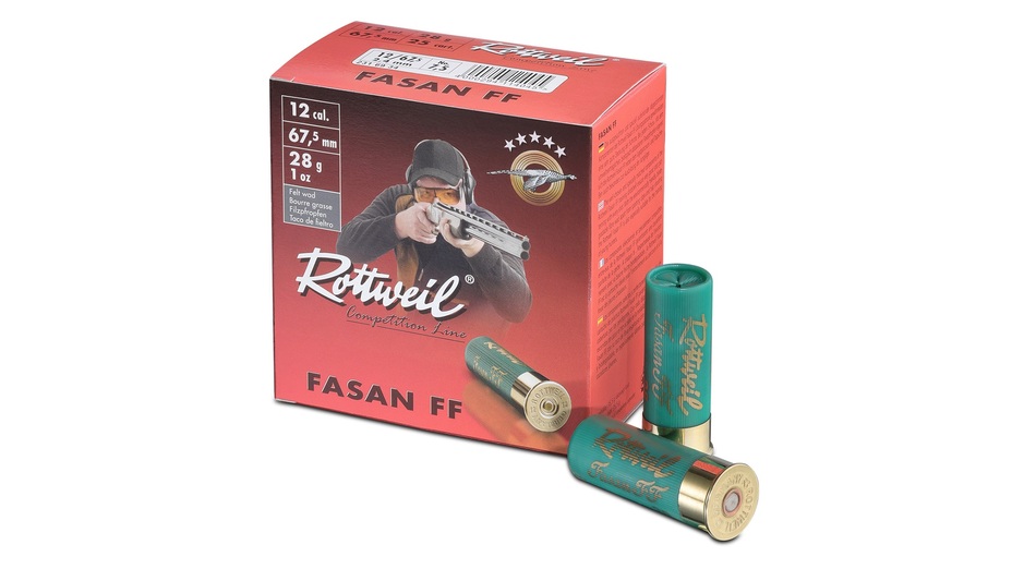 ROTTWEIL Schrotpatrone Fasan Filz 12/67.5 No 7.5 2.4mm - 28g