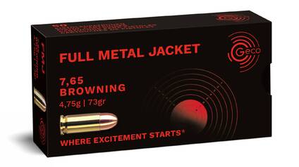 GECO 7,65 Browning Full Metal Jacket 4,75g/73gr