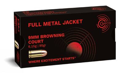 GECO 9 mm Browning short Full Metal Jacket 6,15g/95gr