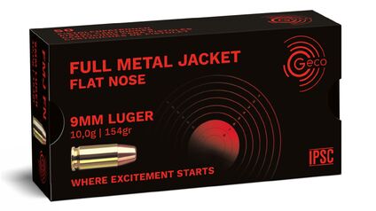 GECO 9 mm Luger Full Metal Jacket Flat Nose 10,0g/154gr