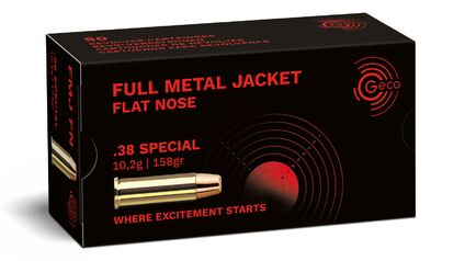 GECO .38 Special Full Metal Jacket Flat Nose 10,2g/158gr