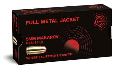 GECO 9 mm Makarov Full Metal Jacket 6,15g/95gr