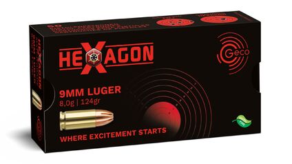 GECO 9 mm Luger Hexagon 8,0g/124gr