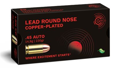 GECO .45 Auto Lead Round Nose, copper-plated 14,9g/230gr