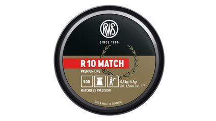 RWS R 10 MATCH 0,53g/8,2gr Ø 4,48 RWS R 10 MATCH 0,53g/8,2gr Ø 4,48