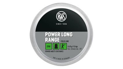 RWS POWER LONG RANGE 0,87g/13,4gr Ø 4,51 RWS POWER LONG RANGE 0,87g/13,4gr Ø 4,51