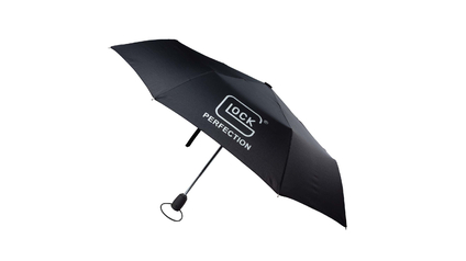 GLOCK Regenschirm faltbar, schwarz, Mini-Automatik