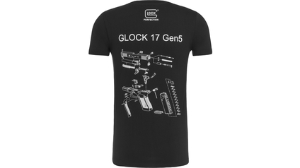 GLOCK T-Shirt Engineering Gen5 BT Herren Kurzarm schwarz L