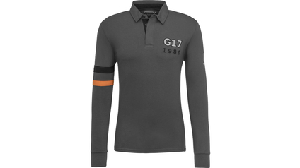 GLOCK Rugby Shirt G17 Herren Langarm grau XS