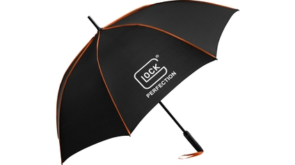 GLOCK Regenschirm Automatik, orange/schwarz, 90 cm DM