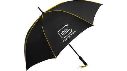 GLOCK Regenschirm Automatik, gelb/schwarz, 90 cm DM