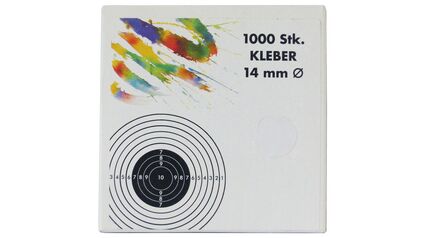 ULRICH Schusspflaster 14 mm, weiß, 10x1000 Stk. Kleber