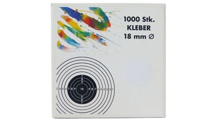 ULRICH Schusspflaster 18 mm, weiß, 10x1000 Stk. Kleber