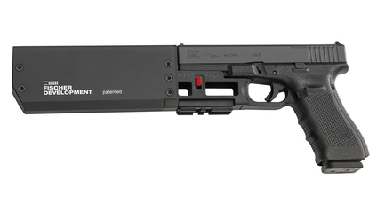 Fischer Schalldämpfer FD919 Compact, schwarz für Glock 19 Gen3/4