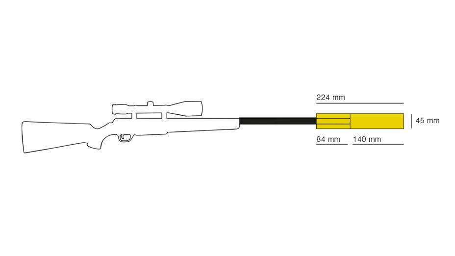 HAUSKEN Schalldämpfer JD 224 Lite Extreme Mk2 .30